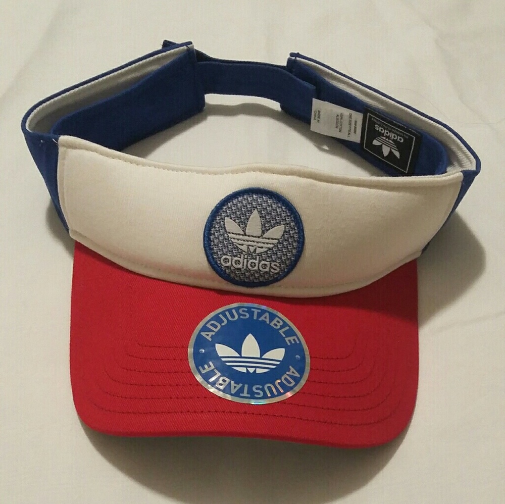 Adidas Red White Blue Visor